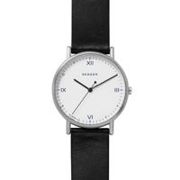 Horlogeband Skagen SKW6412 / Signature Leder Zwart 20mm - thumbnail