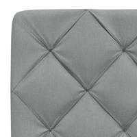 Bedframe met LED zonder matras stof 180x200 cm lichtgrijs - thumbnail