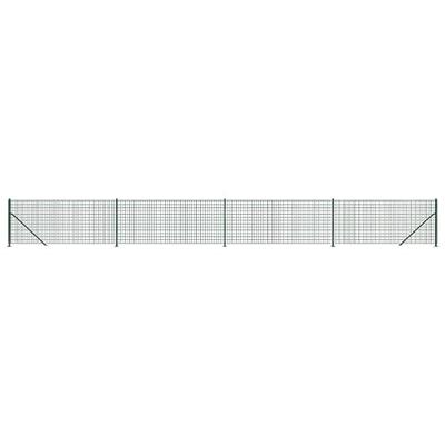 VidaXL Draadgaashek met flens 0,8x10 m groen