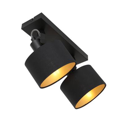 Steinhauer Zwarte plafondlampOrnoir 2-lichts - 3334ZW