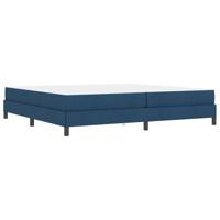 Boxspring bed met matras Blauw 200 x 200 cm Stof - thumbnail