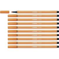 Viltstift stabilo pen 68/30 m vermiljoen | 10 stuks - thumbnail