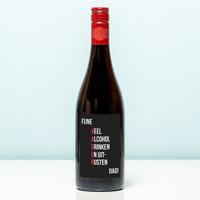 Wijnfles Fijne Vaderdag - Rood (Merlot) - thumbnail