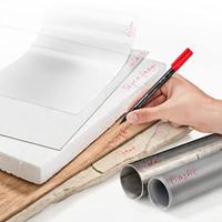 Staedtler Lumocoler 313, OHP-marker, permanent, 0,4 mm, etui van 4 stuks in geassorteerde kleuren - thumbnail