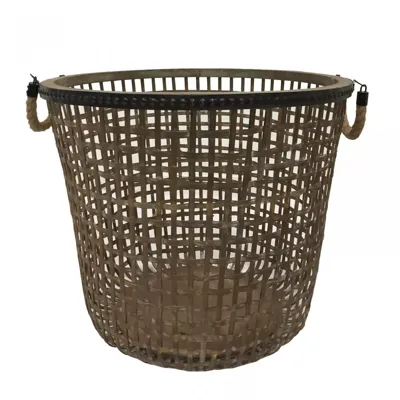 Mand Bamboe/Hout Ø48cm