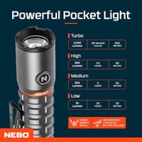 Oplaadbare ledlamp Nebo Torchy 2K 2000 Lm Compact - thumbnail