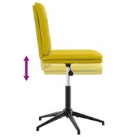 Eetkamerstoel fluweel geel - thumbnail