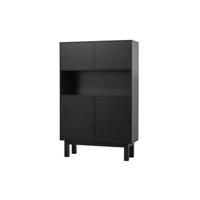 WOOOD Buffetkast 'Finca' Mat zwart, 170 x 110cm - thumbnail