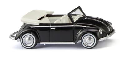 Wiking 0794 06 H0 Auto Volkswagen Kever 1200 Cabrio, zwart