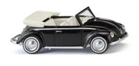 Wiking 0794 06 H0 Auto Volkswagen Kever 1200 Cabrio, zwart - thumbnail