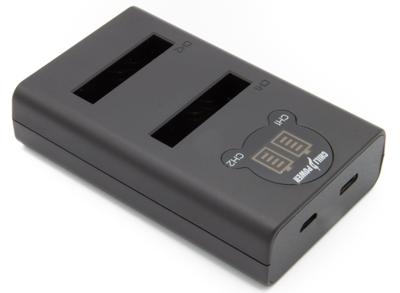 ChiliPower Canon NB-6L / NB-6LH dubbellader voor 2 camera accu's (tegelijk) ChiliPower Canon NB-6L / NB-6LH dubbellader voor 2 camera accu's (tegelijk)