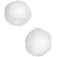 Creativ Company Pom-poms, d 20 mm, wit, 100 stuk/ 1 doos - thumbnail