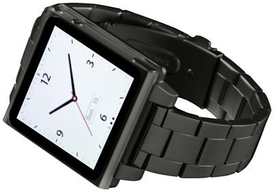 HEX HX1026-GNMT Vision Metal Horlogeband voor iPod Nano 6G -Gunmetal Eén maat Geweer