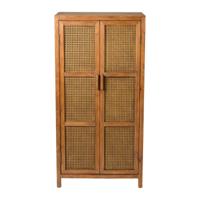 Webbing kast Bandung hoog - bruin - 140x70x40 cm - thumbnail