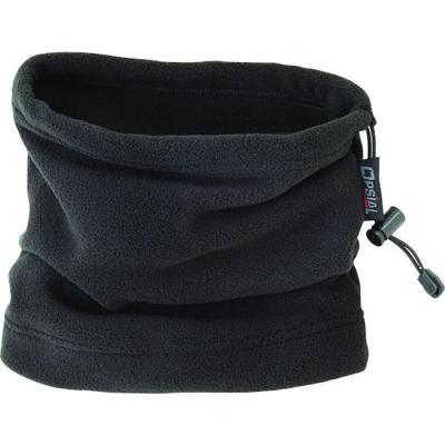 Opsial 2-in-1 nekwarmer / muts - fleece - zwart - one size