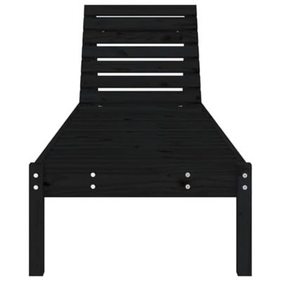 Ligbedden 2 st 199,5x60x74 cm massief grenenhout zwart Ligbedden 2 st 199,5x60x74 cm massief grenenhout zwart