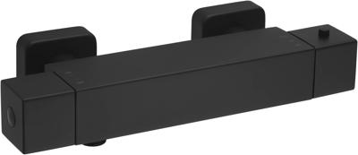 Saqu Cubo douche thermostaatkraan mat zwart