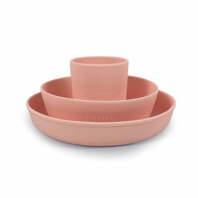 Filibabba - Silicone Dinner set, Peach (SI008)