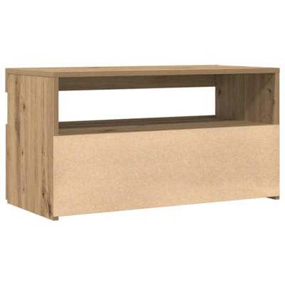 Tv-meubels met LED 2 st bewerkt hout artisanaal eiken