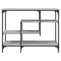 Wandtafel met schappen 100x35x75 cm grijs sonoma eikenkleurig - thumbnail