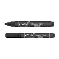 Pica 521/46 Permanent Marker | 2-6mm | Beitel | Zwart | 10 stuks - PI52146 - thumbnail