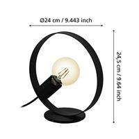Eglo Zwarte tafellampFrijolas - 43615 - thumbnail