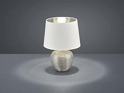 Trio TafellampLuxor 26cm zilver met wit - R50621089