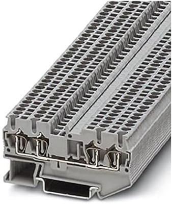 Phoenix Contact 3031186 Doorgangsserieklem 4.2 mm Spanveer Grijs 50 stuk(s)
