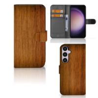 Samsung Galaxy S24 Plus | Book Style Case | Donker Hout - thumbnail