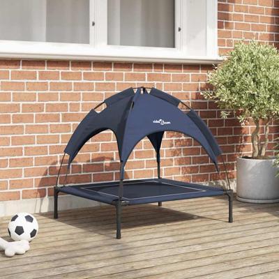 VidaXL Hondenbed marineblauw 71 x 64 x 71 cm staal VidaXL Hondenbed marineblauw 71 x 64 x 71 cm staal