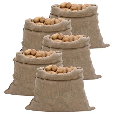 VidaXL Jutezakken 5 stuks 100x110 cm 100% jute 220 g/m² VidaXL Jutezakken 5 stuks 100x110 cm 100% jute 220 g/m²