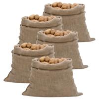 VidaXL Jutezakken 5 stuks 100x110 cm 100% jute 220 g/m² - thumbnail