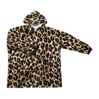 Oversized hoodie - luipaardprint - thumbnail