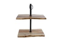 Etagere Nico naturel/zwart metaal/acacia 35,5x20x42cm - thumbnail