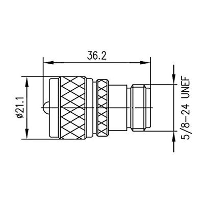 Telegärtner 100024352 100024352 Coax-adapter UHF-stekker - N-bus 1 stuk(s)