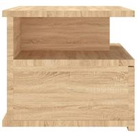 VidaXL Nachtkastjes 2 st 40x31x27 cm bewerkt hout sonoma eikenkleurig - thumbnail