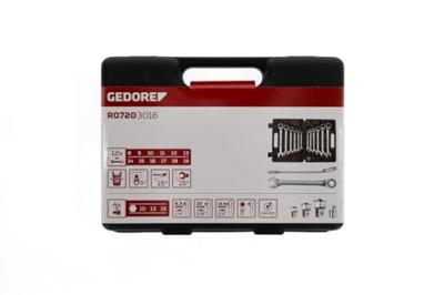 Gedore RED 3300060 R07203016 Ring-steeksleutelset 16-delig Sleutelbreedte (metrisch) 07 - 29 mm - thumbnail