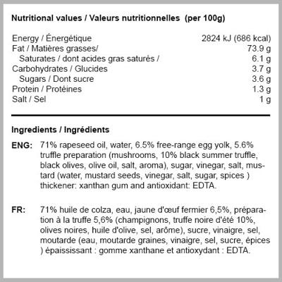 Oliehoorn truffelmayonaise (900ml)