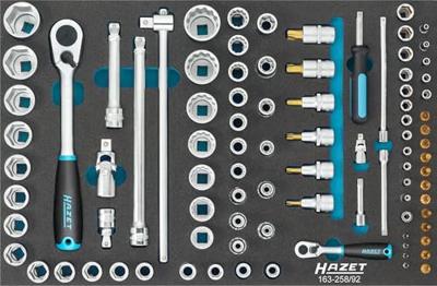 HAZET Dopsleutelset 163-258/92 - 92-delig - 1 x 5,5 - 3 … 32 - E4 - E20 - PH1 - PH2 - T6 - T60