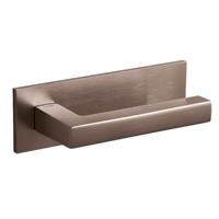 Olivari Deurklink ABC op horizontaal schild brons mat titaan PVD - thumbnail