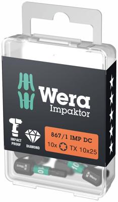 Wera 867/1 Impaktor DC TORX® Bit TX10 x 25mm VE=10 - 05057628001 Wera 867/1 Impaktor DC TORX® Bit TX10 x 25mm VE=10 - 05057628001