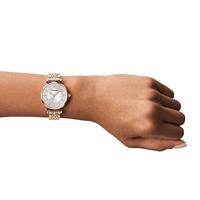 Emporio Armani AR11446 Horloge Gianni T-Bar staal rosekleurig-wit 32 mm - thumbnail