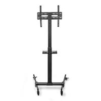 Nedis TVSM5100BK Tv Vloerstandaard 32-55 " Maximaal Schermgewicht: 35 Kg Premium Kolomontwerp Snap-lock Staal Zwart - thumbnail