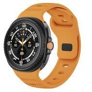 Wave met motief siliconen band - Oranje - Samsung Galaxy Watch 8 - 40mm / 44mm Wave met motief siliconen band - Oranje - Samsung Galaxy Watch 8 - 40mm / 44mm