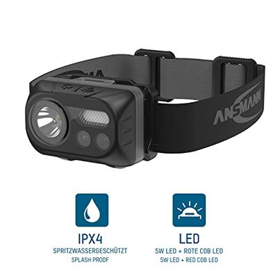 Ansmann HD230BS Hoofdlamp LED werkt op batterijen 230 lm Ansmann HD230BS Hoofdlamp LED werkt op batterijen 230 lm