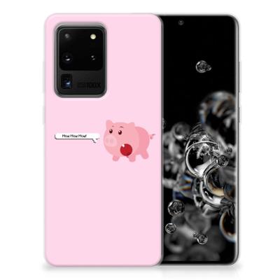 Samsung Galaxy S20 Ultra Telefoonhoesje met Naam Pig Mud Samsung Galaxy S20 Ultra Telefoonhoesje met Naam Pig Mud
