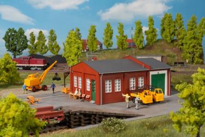 Auhagen 11462 H0 Spoorwegmeesterwerk met oprijplaat