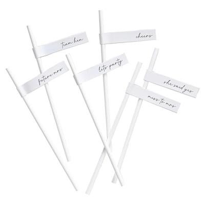 Ginger Ray team bride papieren rietjes set van 16 | 20 stuks