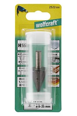 Wolfcraft 2522000 Gatenfrees HSS Schachtdiameter 8 mm