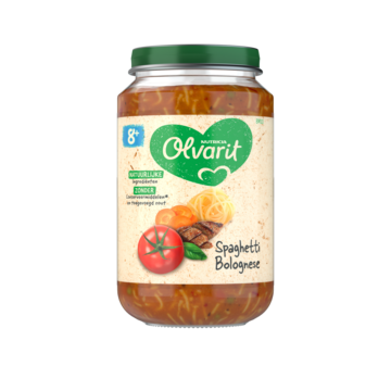 Olvarit Spaghetti bolognese 8M10 200 Gram Olvarit Spaghetti bolognese 8M10 200 Gram